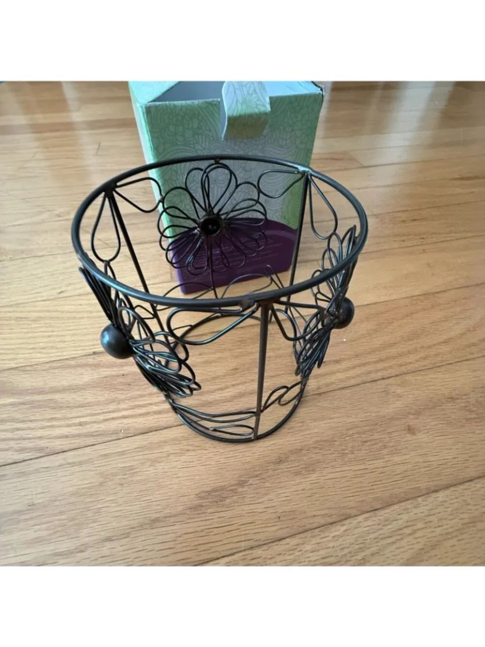Scentsy Flowers Full Size Metal Warmer Wrap Silhouette Collection Floral Wire